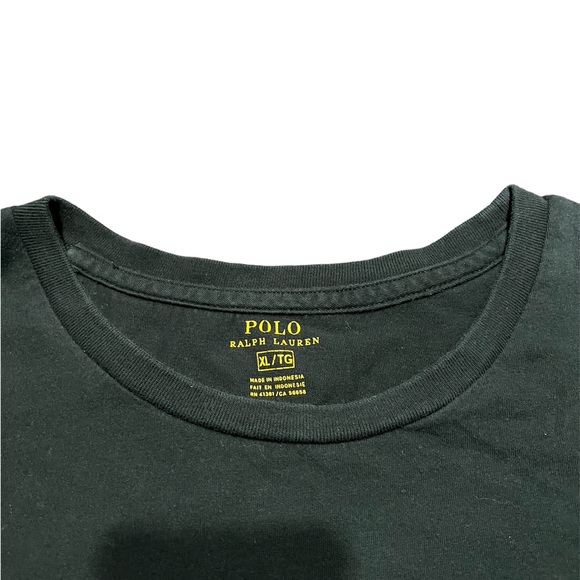 black polo ralph lauren crew neck shirt - Picture 2 of 3